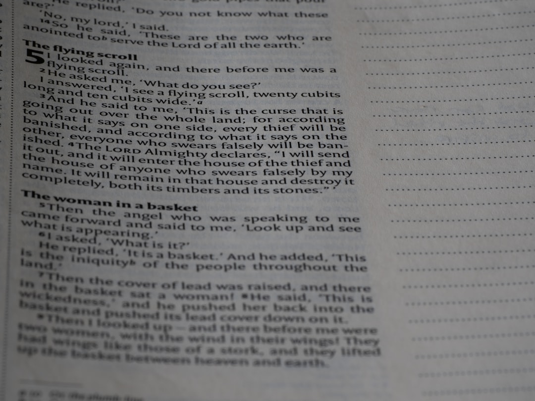 a close up of a text on a book