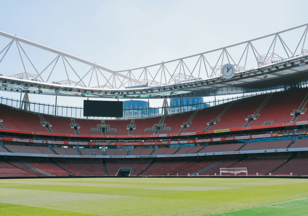 a large empty stadium filled with lots of seats
