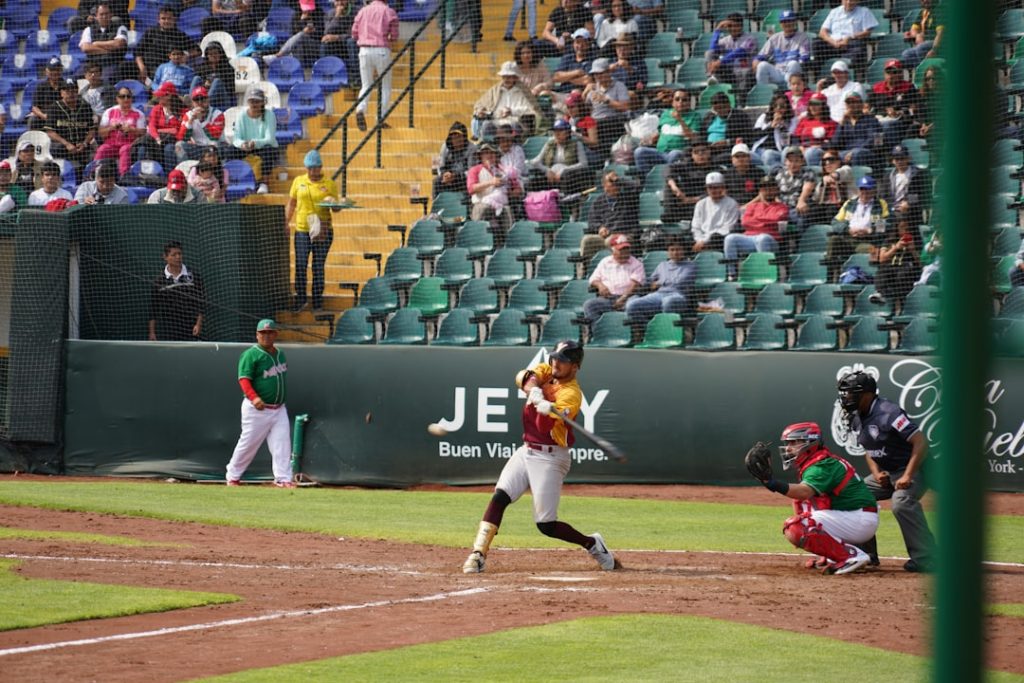 men playing baseball